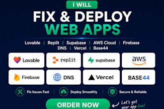 fix deploy lovable replit bolt new v0 ai saas mvp web app supabase oauth vercel