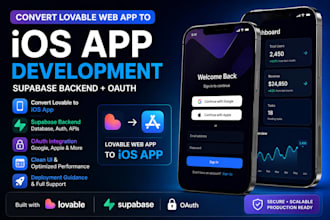 convert lovable to ios android app mobile app development supabase backend auth