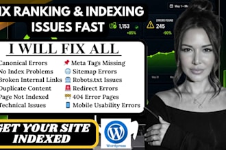 fix canonical issues technical issues on page seo error page indexing issues
