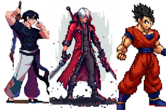 design pixel art animation 8bit 16bit 32bit