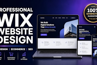 design wix website or wix redesign with wix ecommerce and wix seo