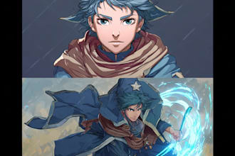 do anime character art