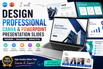 design professional real estate presentation, pitch deck, and property list
