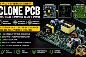 reverse engineer clone pcb led drivers battery charger dc dc converter boards