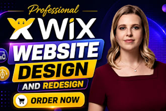 build wix website design, redesign wix website, design wix online store