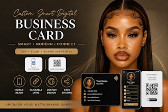 design a smart card and mobile digital business card in 24 hours