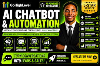 setup gohighlevel ai chatbot and automation