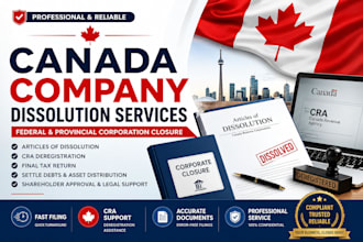 handle canada company dissolution, articles of dissolution, cra deregistration