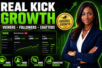do organic kick promotion for kick followers viewers and affiliate growth