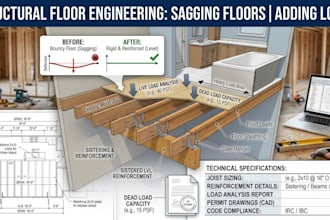 engineer floor load capacity and joist reinforcement for home remodels
