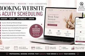 setup booking website for salon spa doctor appointment acuity scheduling square
