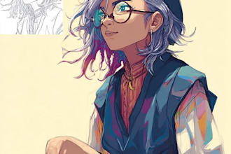 do anime character art