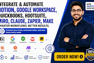 notion google workspace quickbooks hootsuite miro claude zapier make integration