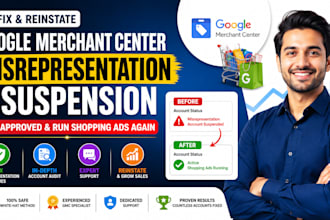 fix google merchant center misrepresentation and suspension gmc shopping ads