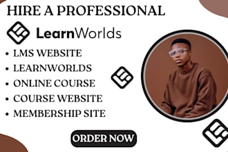 build a learnworlds online course website, lms and membership platform