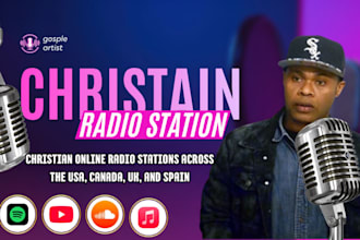 submit your gospel music to 10k active christian ministry online radio station