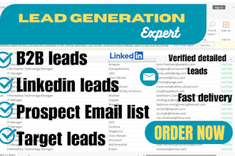 do targeted b2b lead generation linkedin leads verified email list building