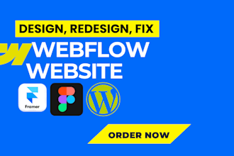 design custom webflow website or convert figma to webflow