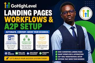 design go highlevel landingpage gohighlevel workflow gohighlevel a2p ghl expert