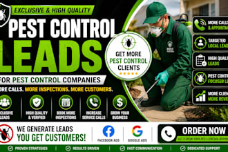 generate quality pest control lead for pest control companies to get more client