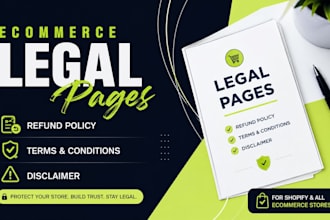 write refund policy disclaimer and terms for ecommerce stores