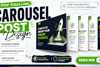 design amazing real estate canva instagram post social media carousel templates