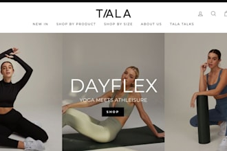 design luxury activewear shopify store athleisure clothing website yk2 store