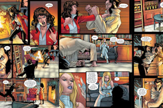 comic book illustration graphic novel comic strip nsfw comic as a comic artist