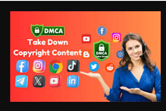 assist with reporting unauthorized content on instagram facebook and google