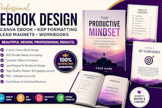 do product catalog, canva ebook formatting, ebook design, KDP, lead magnets pdf
