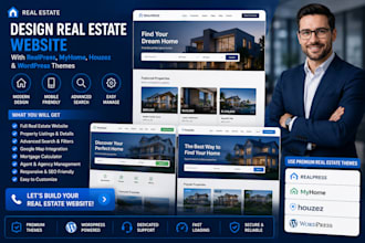 design real estate website with realpress, myhome, houzez and wordpress themes