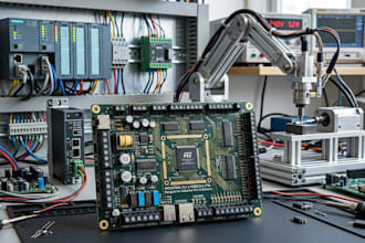 design industrial automation pcb, plc systems and robotics control