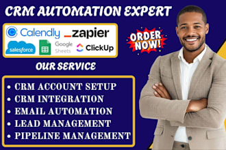 setup clickup salesforce crm automation calendly google sheet zapier integration