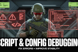 debug arma reforger scripts configs and server issues