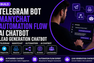 build telegram bot manychat automation flow ai chatbot lead generation chatbot
