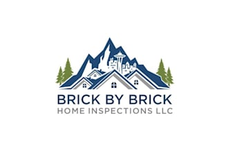 do minimalist property logo for our home inspection business
