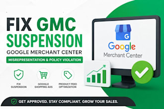 fix gmc suspension for shopping ads fix google merchant center misrepresentation