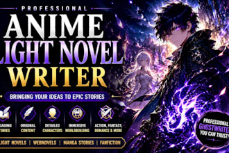 write an engaging anime light novel or webnovel story