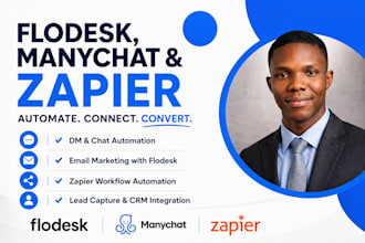 automate flodesk with manychat and zapier