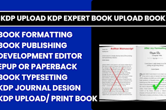 kdp upload KDP expert book upload book formatting publishing proofreading