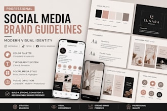 create social media brand guidelines and brand book
