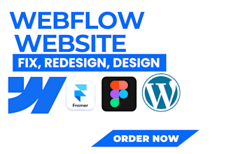fix webflow website issues, redesign or optimize responsive webflow website
