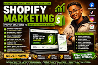 do shopify marketing, website promotion tik tok shop and boost shopify sales