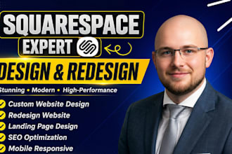 build squarespace website, design or redesign squarespace, website development