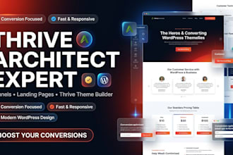 design thrive architect thrive theme builder redesign themeforest landing page