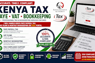 handle kenya paye payroll tax vat filing and monthly bookkeeping for smes