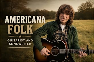 be your americana guitarist and singer for folk song