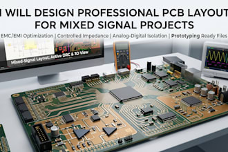 design professional pcb layout for mixed signal projects