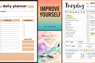 format design KDP travel journals memory books, faith based planners workbooks
