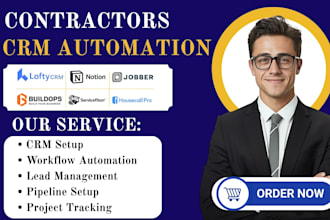 set up and automate jobber, servicetitan and housecall pro for contractors